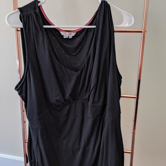 Boden Tops - Boden stretchy ruched black tank top